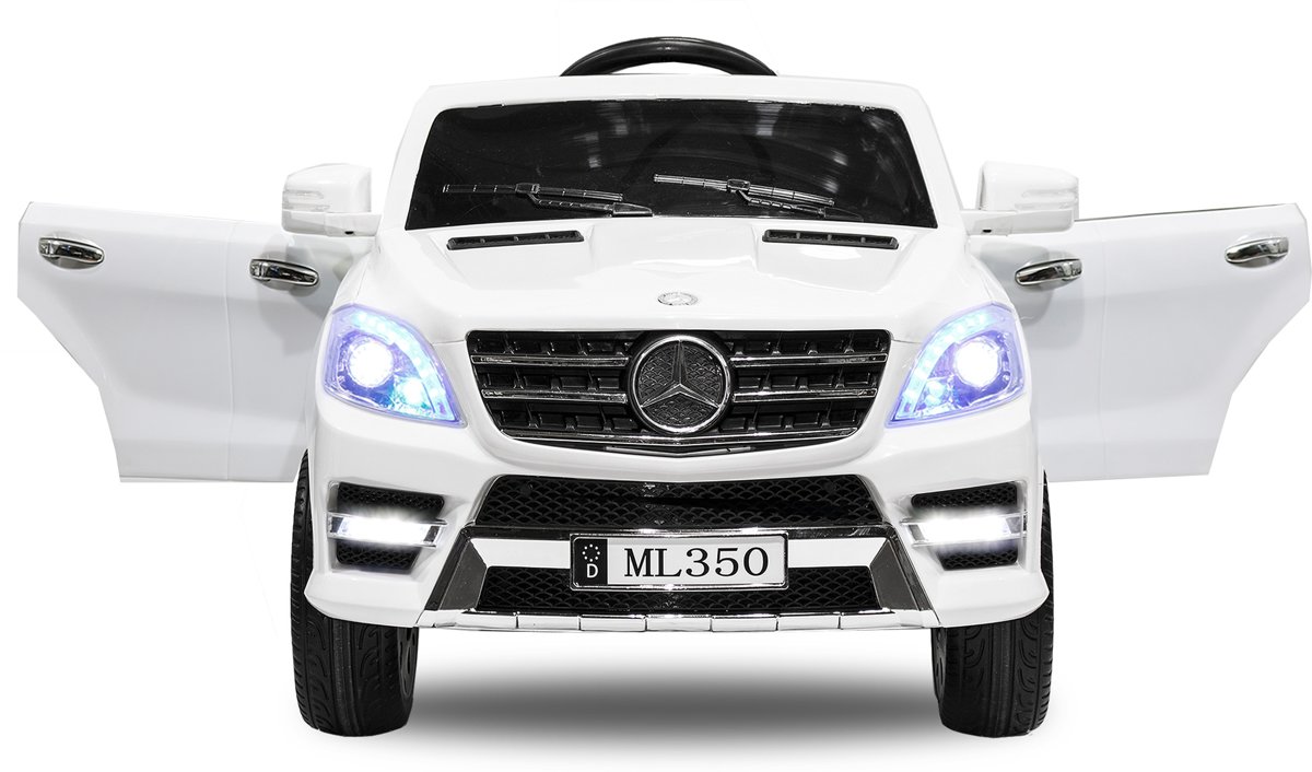 Mercedes ML350 12V Elektrische kinderauto / accuvoertuig / kinderjeep | Mp3 | Afstandsbediening | LED